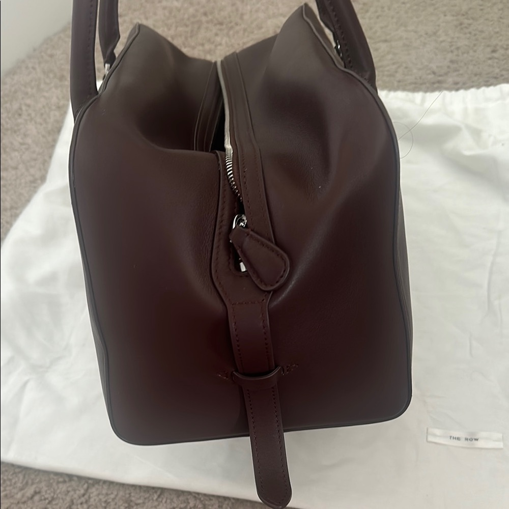 The Row Brown Leather Satchel Bag - Picture 3 of 8